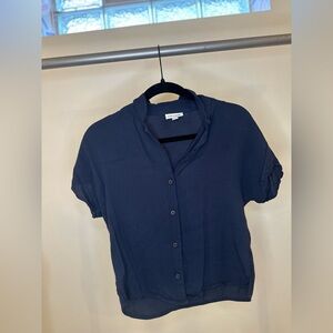 Frank & Oak Navy Button Down Shirt